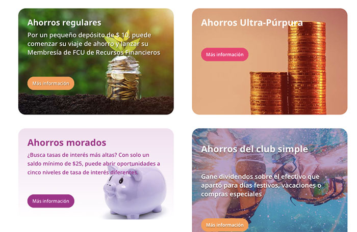 screenshot of bank website translated into spanish